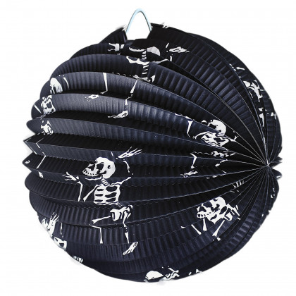 Lantern Halloween skeletons 25 cm