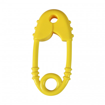 Safety pin rattle colorful