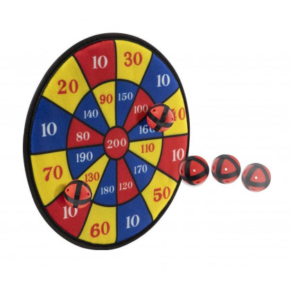 Dartboard 29,5 cm with 3 balls