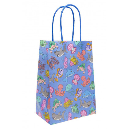 Paper Gift Bag Sea World 16x22x9 cm