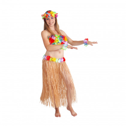 the Hawaii skirt adult 72 cm, nature