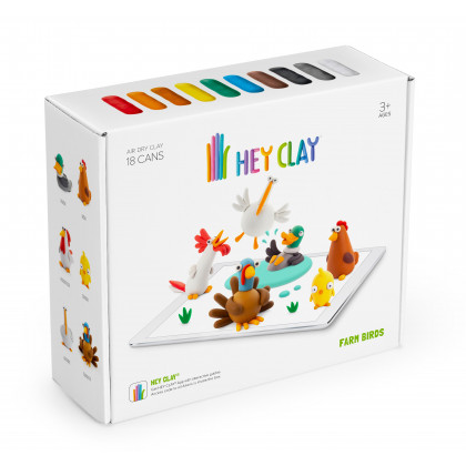 HEY CLAY SET Farm birds