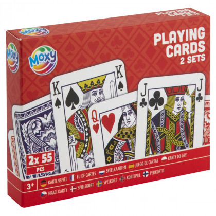 Playing cards 2x55 Canasta cards in a box
