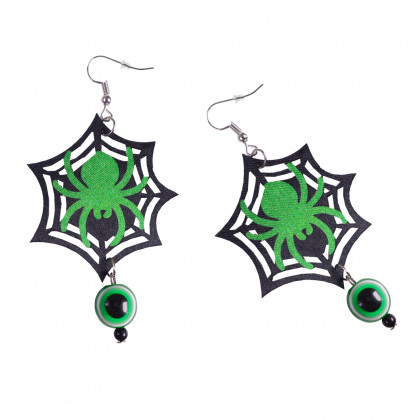 the spider witch/HALLOWEEN earrings
