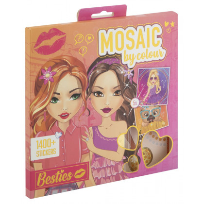 Creative mosaic set by colors