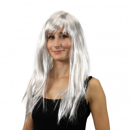 Silver wig for adults