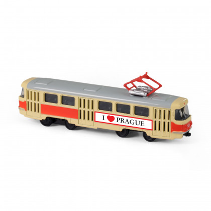 Metal tram 16 cm PRAGUE