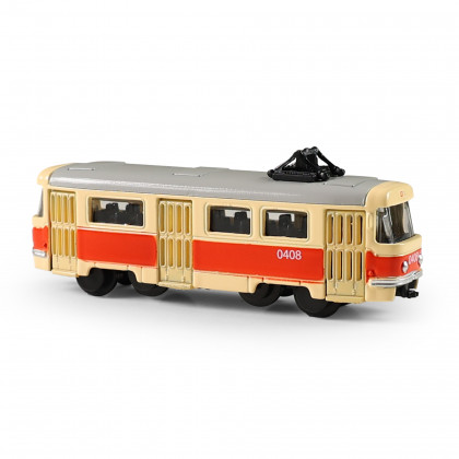 Retro metal mini tram 8,5 cm