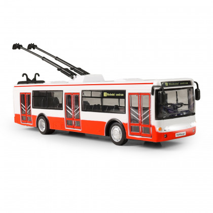 Trolleybus Czech reporting stops 28 cm