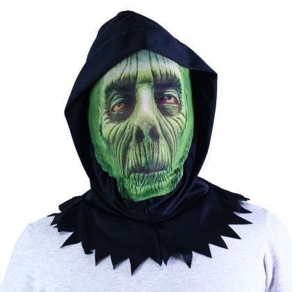 Halloween green textile mask for adults