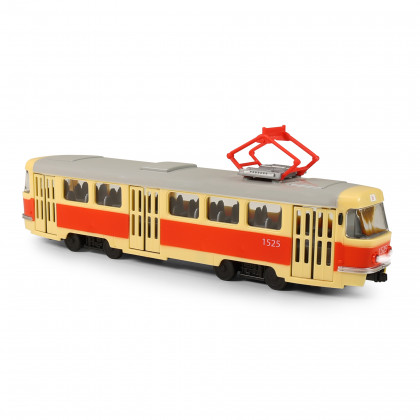 Czech tram reporting stops 28 cm