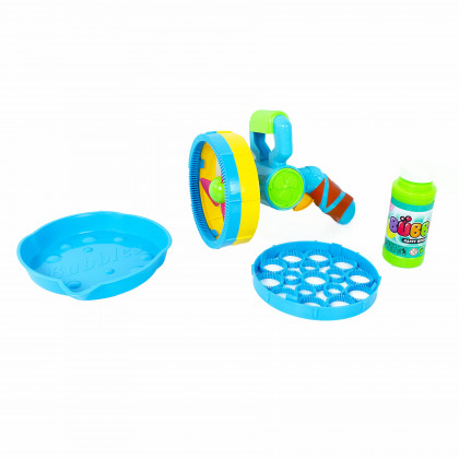 Big bubble gun with bubble blower