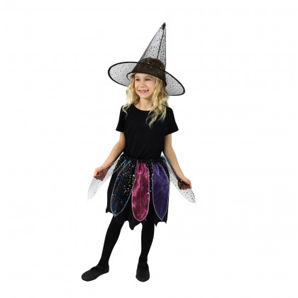 Children costume witch tutu skirt with hat