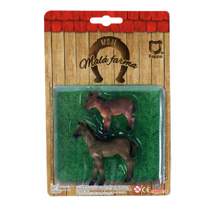 Farm animals 2 in 1 - horse and donkey