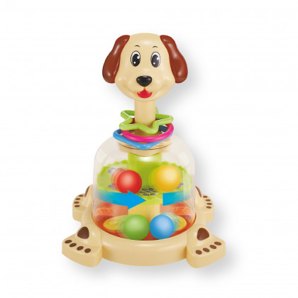 Toy with balls dog