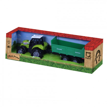 Tractor with sound, light, trailer