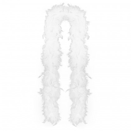 White feather boa 1,8 m