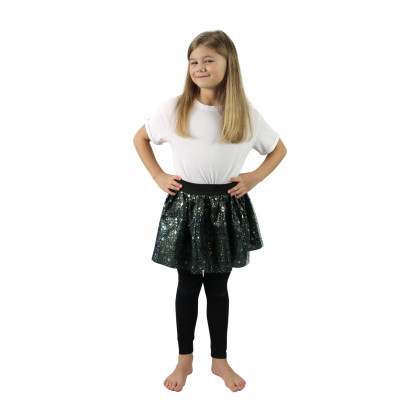 Children costume black tutu skirt with stars