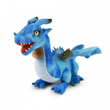 Plush blue dragon 40 cm ECO-FRIENDLY