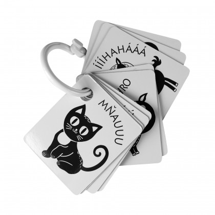 Contrast cards, black and white