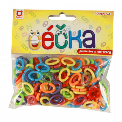 Small plastic letters retro 150 pcs