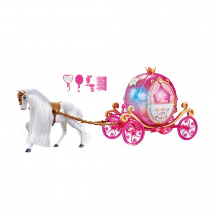 Pink horse and carriage