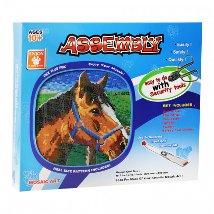 Mosaic puzzle horse