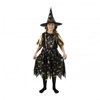 Children costume - golden witch (S) e-pack