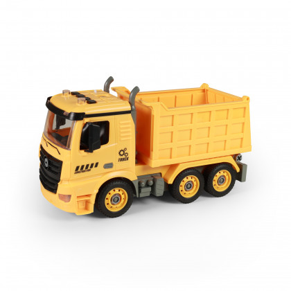 Auto truck tipper yellow in a box
