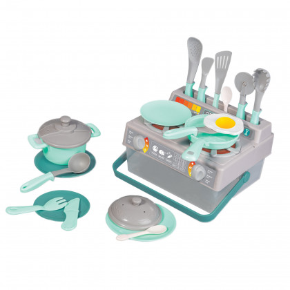 Kitchen set - stove and dishes