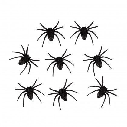 Spider decoration 8 pcs