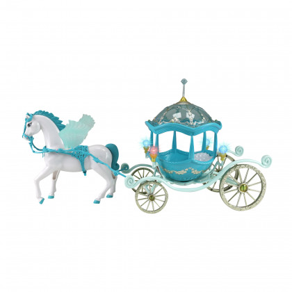 Carriage with winged horse and light