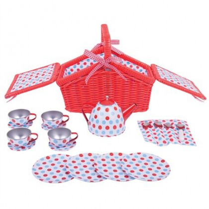 Bigjigs Toys Wooden - Picnic Tea set