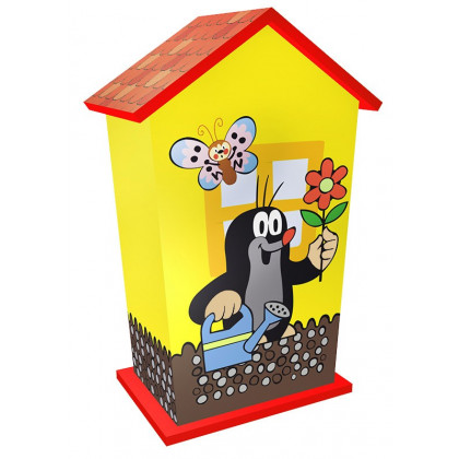 Wooden money box with Mole