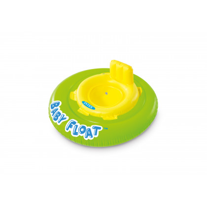 the inflatable child seat into the water