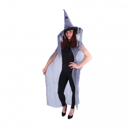 Witch cloak and hat for adults