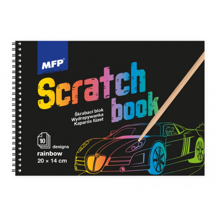 Scratch image block 20x14cm 10l mix