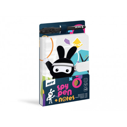 Pad with magnet SPY NOTES - black