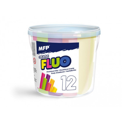 Chalks M pavement fluo round 12 pcs mix