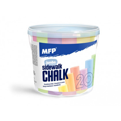Sidewalk chalks M round 20 pcs mix
