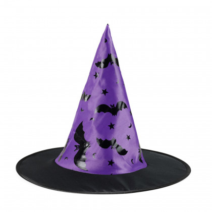 Children witch hat with bats