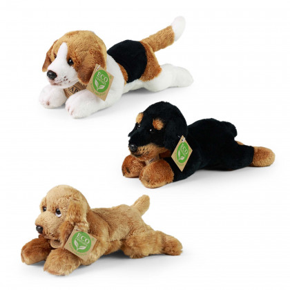Plush dogs assort 18cm ECO-FRIENDLY