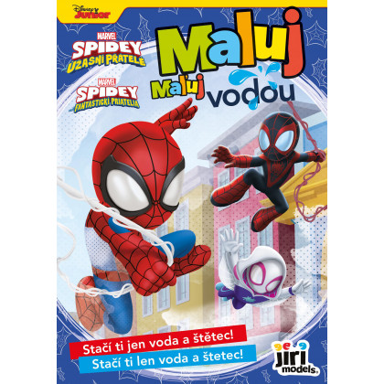 Coloring book A5 Paint with water SPIDEY