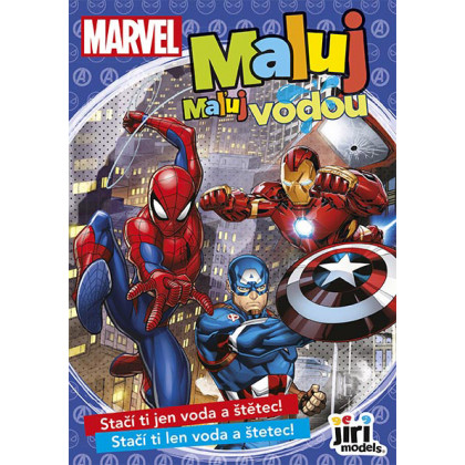 Coloring book A5 Paint with water MARVEL