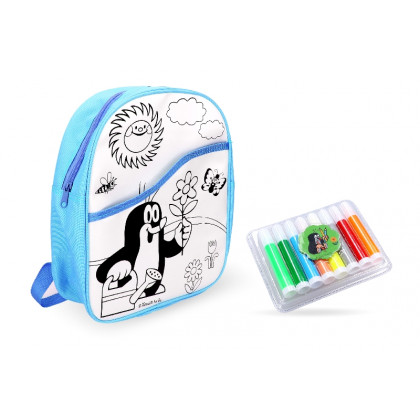 Backpack Mole painting blue 30cm