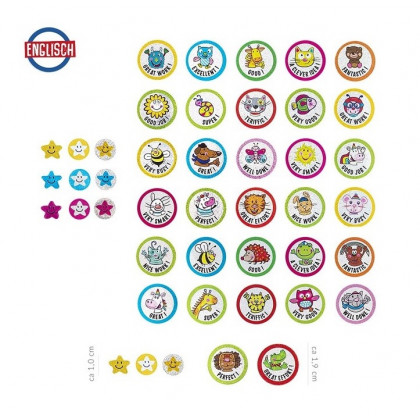 Glitter stickers 320 pcs