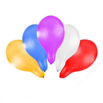 the inflatab. balloon 30cm metallic 5pcs