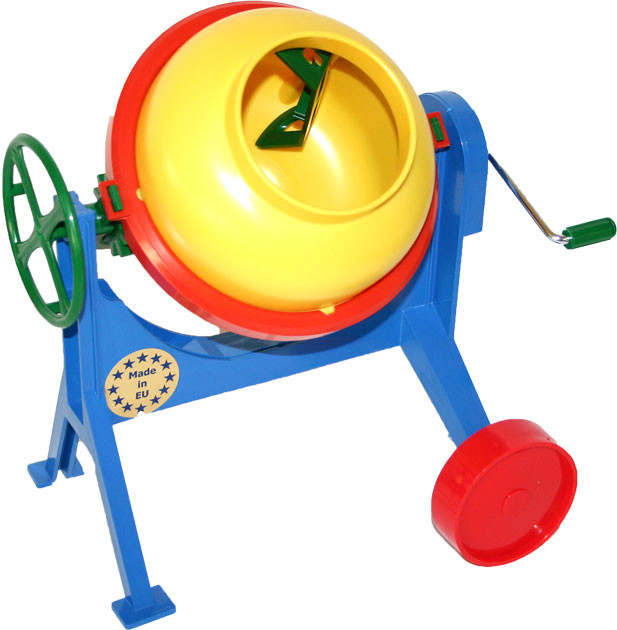 the big concrete mixer, plastic