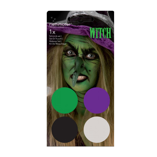 Aqua Kit Witch (4x Face Paint+1 Brush)