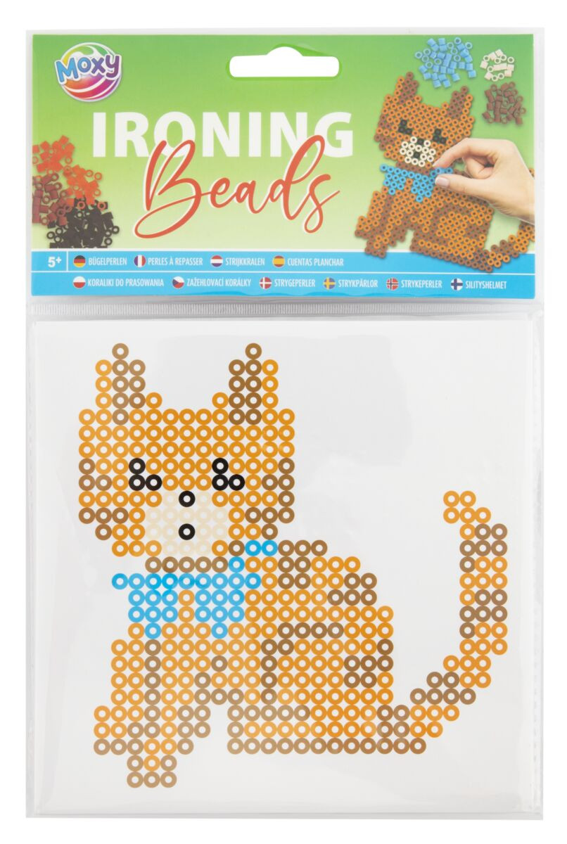 Iron-on beads 15x15 cm Cat